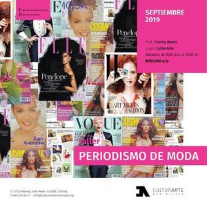 Taller Periodismo de moda CulturArTe 2019.