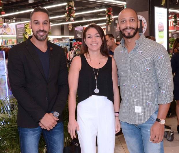 Joel López, Taiana Ubiñas y René Castillo.
