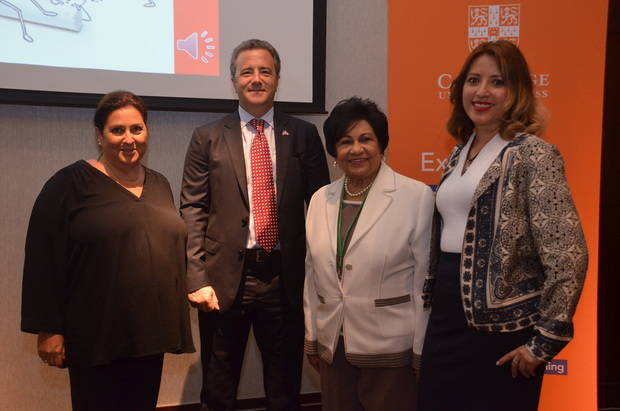 Laura Lewin, Anton Tejeda, Ligia Amada Melo y Elizabeth Gonzalez.