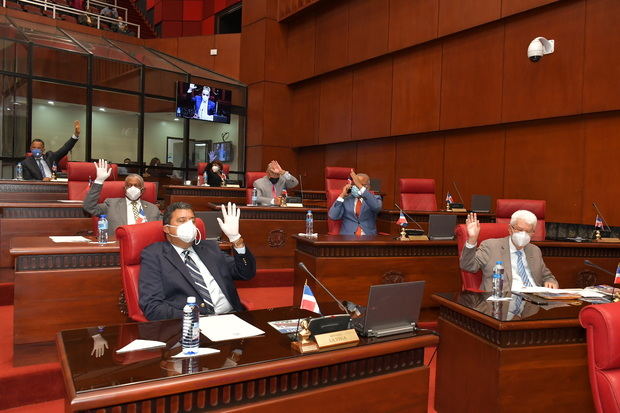 enado declara de urgencia y aprueba en dos lecturas consecutivas proyecto modifican Ley 506-19 sobre Presupuesto General del Estado 2020.