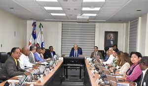 Reunión del pleno del Consejo Nacional de Seguridad Social (CNSS). 