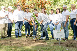 Ágora Mall y fundaciones conmemoran Día de la Solidaridad con siembra en Jardín Botánico