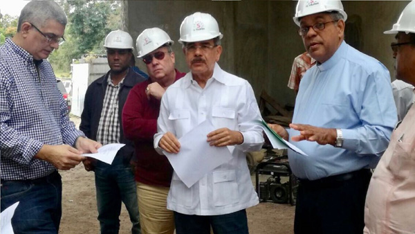 Presidente Danilo durante inspección del Santuario 