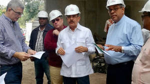 Danilo Medina supervisa construcción trabajos Santuario Santo Cristo de Bayaguana