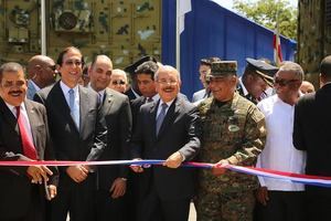 Danilo Medina entrega puesto interagencial de gestión coordinada de frontera en Elías Piña