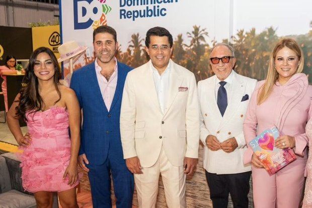 David Collado y Emilio Estefan promueven el turismo dominicano.