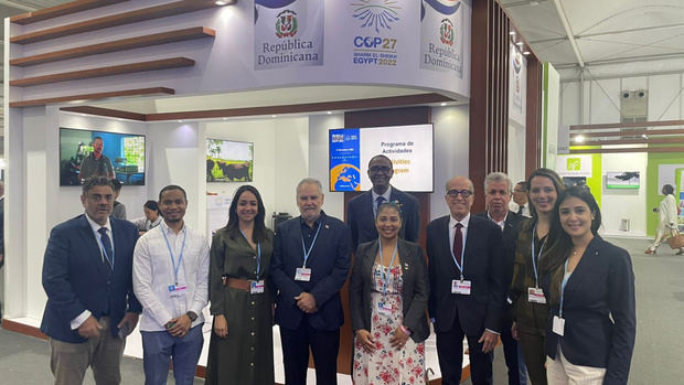 Delegación de la COP27 dominicana en Egipto.