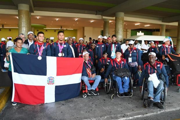 La delegación dominicana que representó la bandera tricolor en los Juegos Panamericanos de Lima 2019.