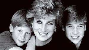 Diana de Gales junto a sus hijos.