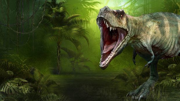 Dinosaurios de tamaño real se exhiben en una experiencia inmersiva en EE.UU.