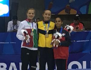 Micaela Marcelloni se luce con bronce en patinaje artístico en Barranquilla 2018