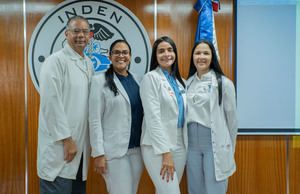 Doctores José Rodríguez Despradel, Claribel Mateo, Melissa Quiroz y Yinnette Read.