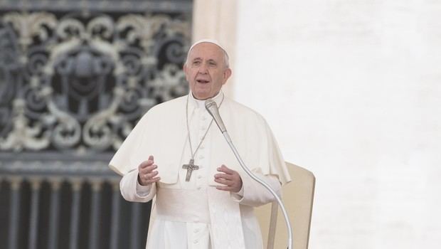 El papa Francisco, en el Centro del Vaticano. 