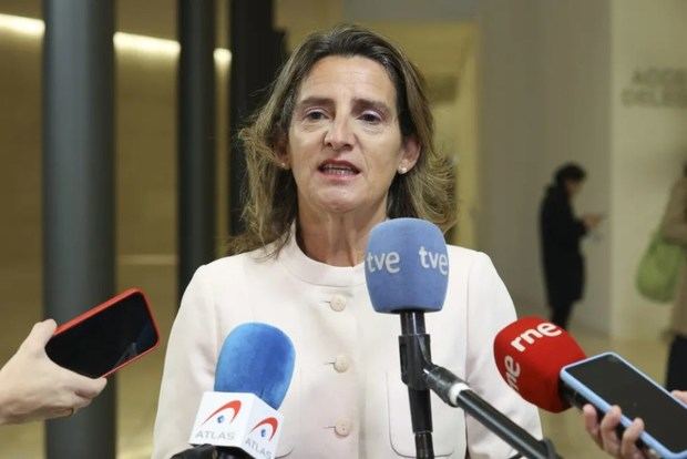 La vicepresidenta española Teresa Ribera, hoy en Luxemburgo.