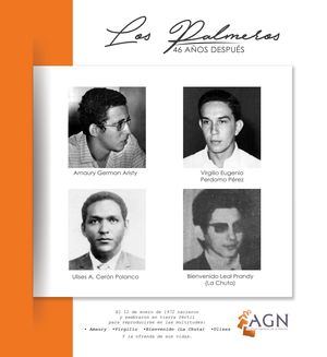 AGN inaugura exposición fotográfica Los Palmeros: 46 años después. Jueves 11