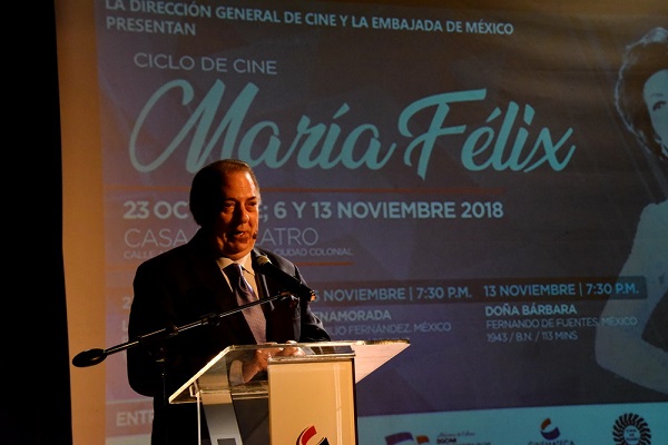 El ministro de Cultura encabeza inauguración del “Ciclo de Cine María Félix” 