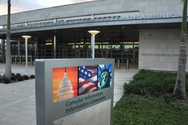 Embajada de los Estados Unidos en Santo Domingo.