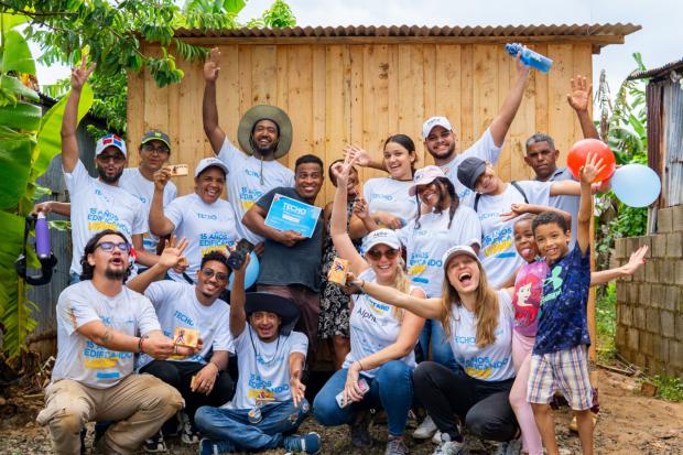 TECHO construye 18 viviendas para familias vulnerables en Los Alcarrizos