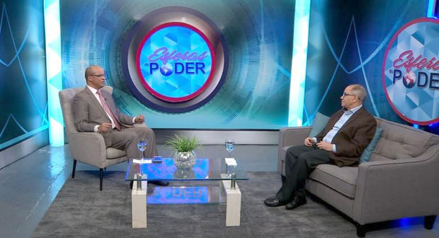 Rafael -Pepe- Abreu, presidente del Confederación Nacional de Unidad Sindical durante la entrevista en el programa Esferas de Poder.
