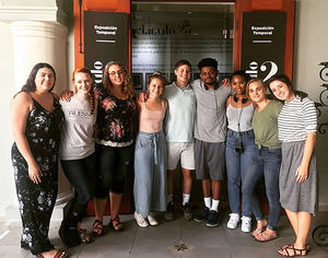 Estudiantes de la Universidad de Mary Hardin - Baylor, Texas.