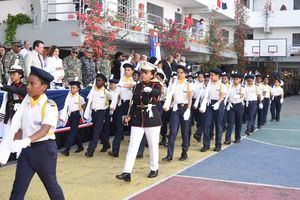 Estudiantes de la Academia Militar.