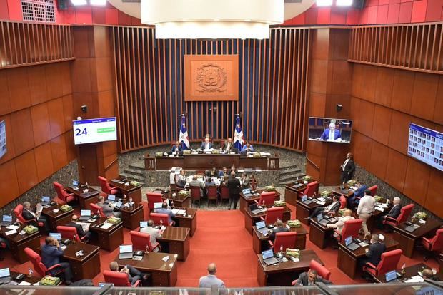 Sesión en el Senado de la República.