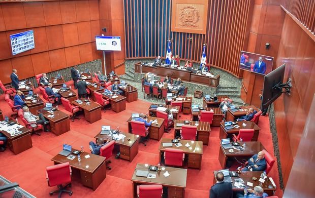 Sesión en el Senado de la República.