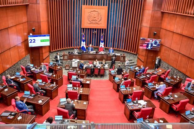 Sesión en el Senado de la República. 