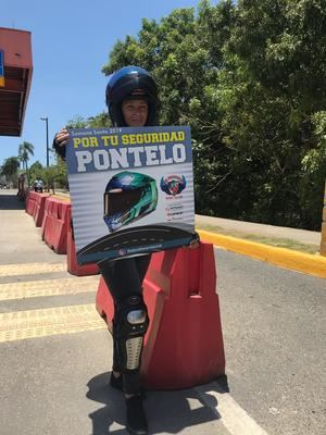 Betty Guerrero del club de Motociclistas.