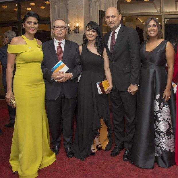 Heidy Lizardo, Elías Moura, Carolina Ramírez, Luis Báez y Yira Mejía.