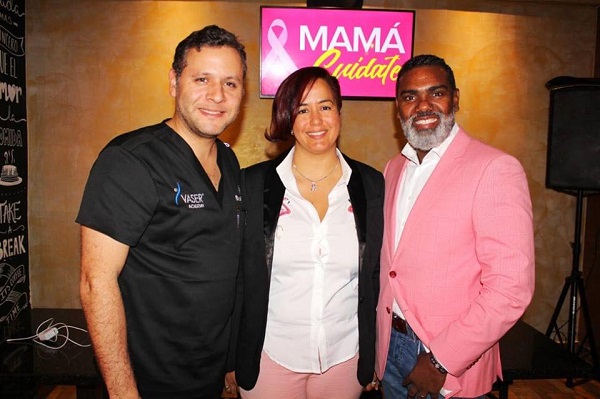 Dr. Julio Sicard Cerda, Wendy Ureña y Dr. Manuel Devers. 