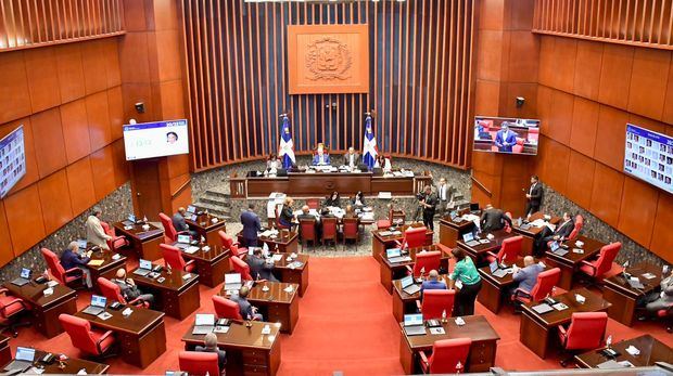 Sesión en el Senado de la República.