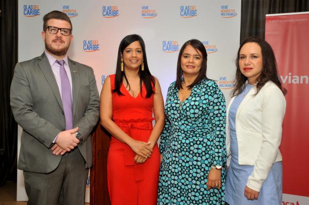 Felipe Gutiérrez, Alicia Abreu, Alexandra Orozco y Leydi Pachon.