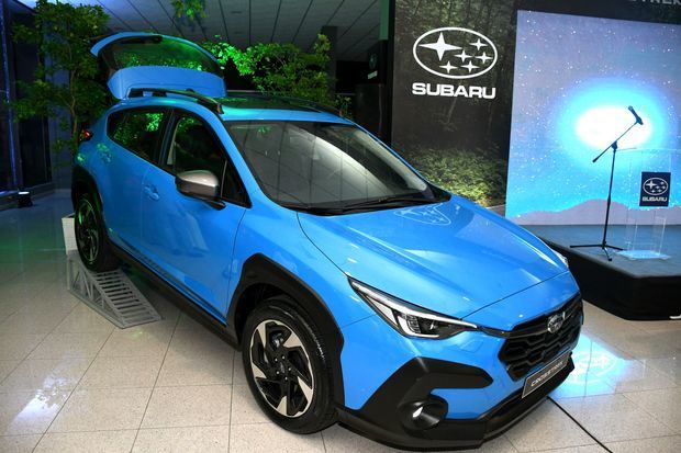 El protagonista de la noche, presentación del nuevo Subaru  Crosstrek.