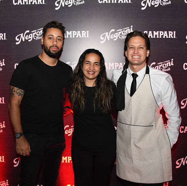 Samuel de la Nuez, Yennelee Santiago y Eiberth Mendoza.