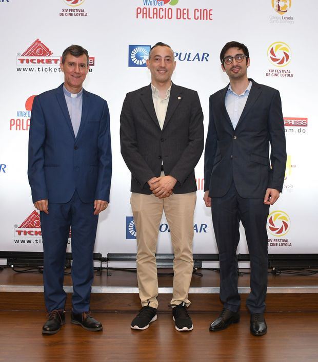 Padre Jorge William Hernández Díaz, SJ. , Rector del Colegio Loyola, Víctor Fernández y Oscar Casalis.