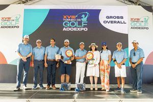 Dúo García-Tejada logra gran copa XVIII torneo golf Adoexpo