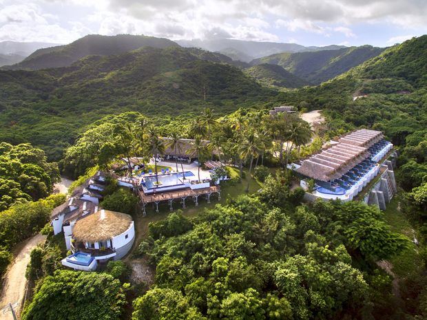 Vista aérea del hotel Casa Bonita.