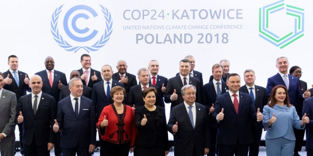 Foto de familia en la COP24 de Katowice (Polonia)