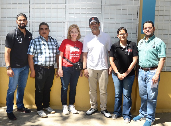 Freddy Loinaz, Ramon Almanzar, Susana Messina de Caro, Pedro Ureña. Gisselle Ramírez y Fausto Santos.