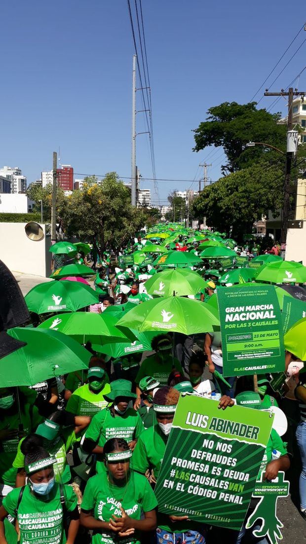 Marcha por la despenalización del aborto en tres casos