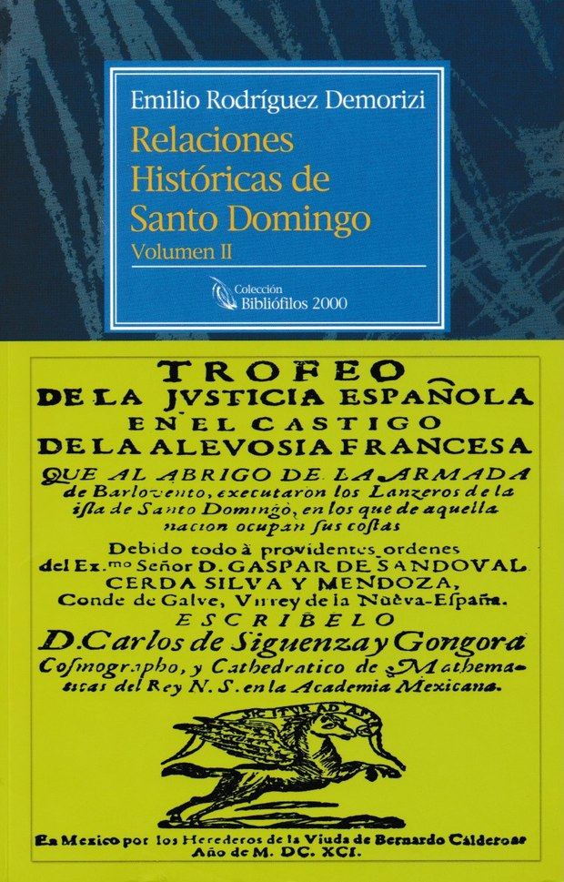 Portada libro Relaciones Históricas de Santo Domingo.