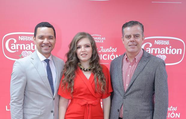 Huascar Beltré, Gloritzell Contreras y Pablo Wiechers