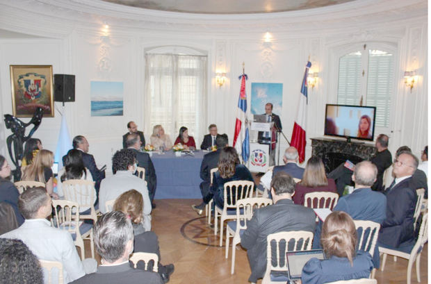 Sede de la Embajada Dominicana durante la Jornada de Inversión.