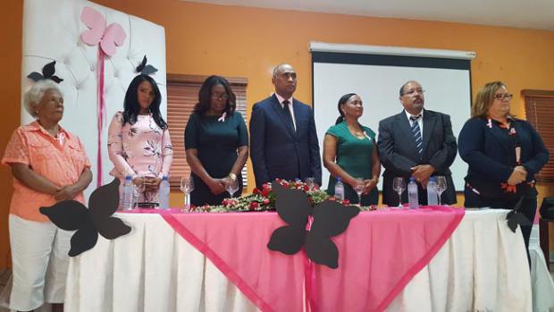 Fulcar durante acto en homenaje a las mujeres