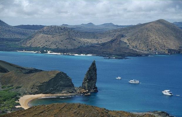 Vista panorámica del archipiélago ecuatoriano de las Galápagos. 