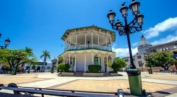 Glorieta central de Puerto Plata.