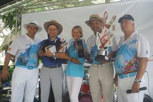 Santana y Morillo unieron veteranía para conquistar el I Torneo Golf, Cigar y Music 
