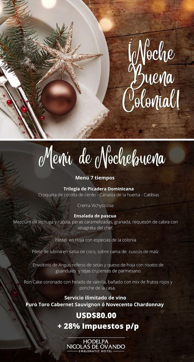 Menú Nochebuena.