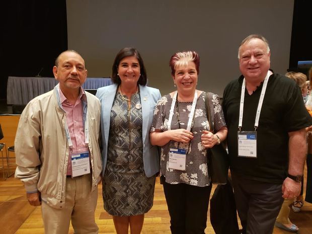 Diómedes Núñez Polanco, Gloria Pérez Salmerón, Elsa Barber y Pedro Zegers.